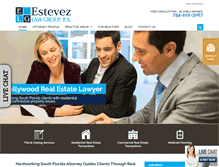 Tablet Screenshot of estevezlawgroup.com